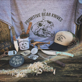 Primitive bear knives hat